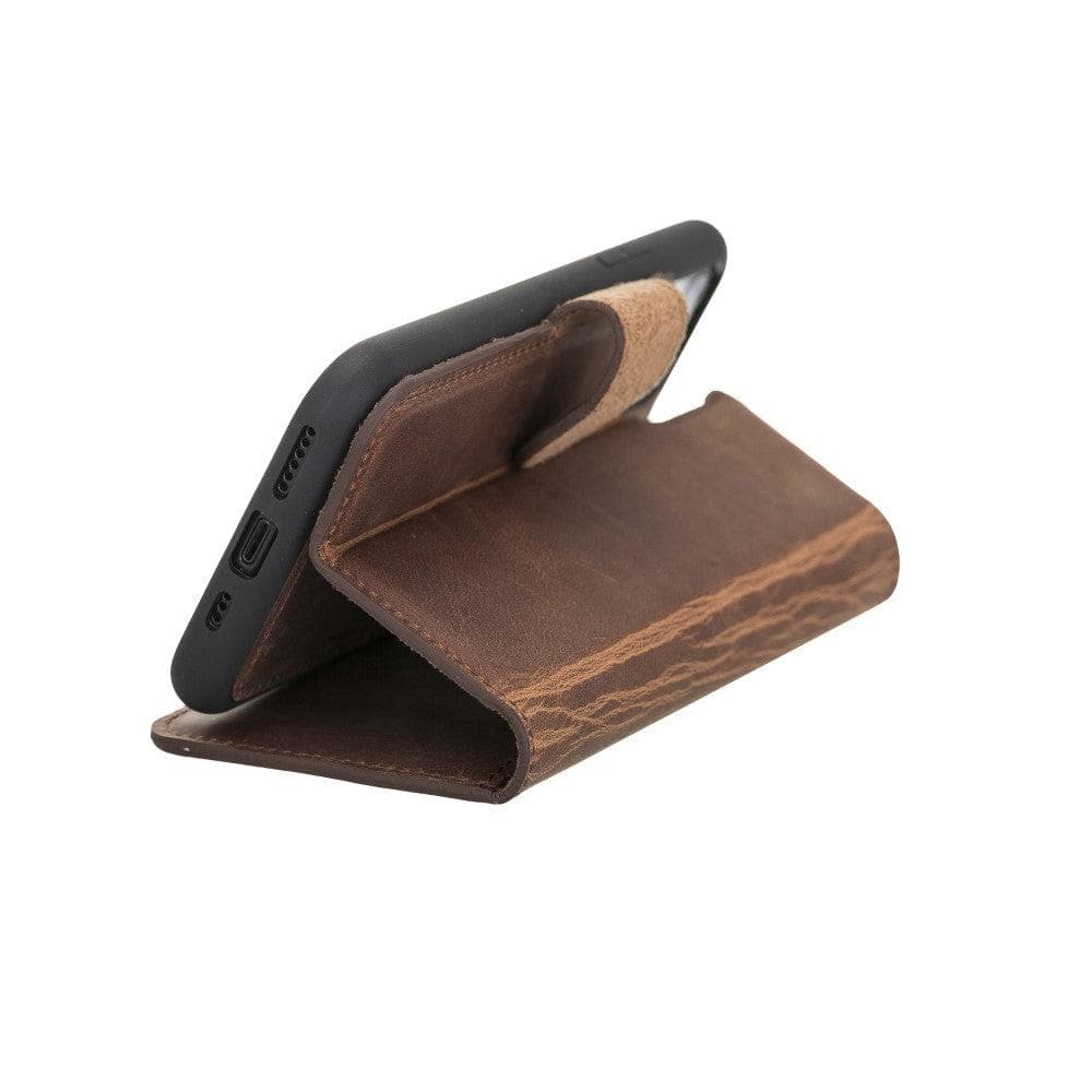 Magic iPhone 11 Pro Max Detachable Leather Wallet Case - LuggageDesigners