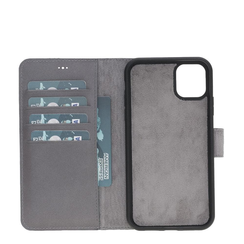 Magic iPhone 11 Detachable Leather Wallet Case - LuggageDesigners