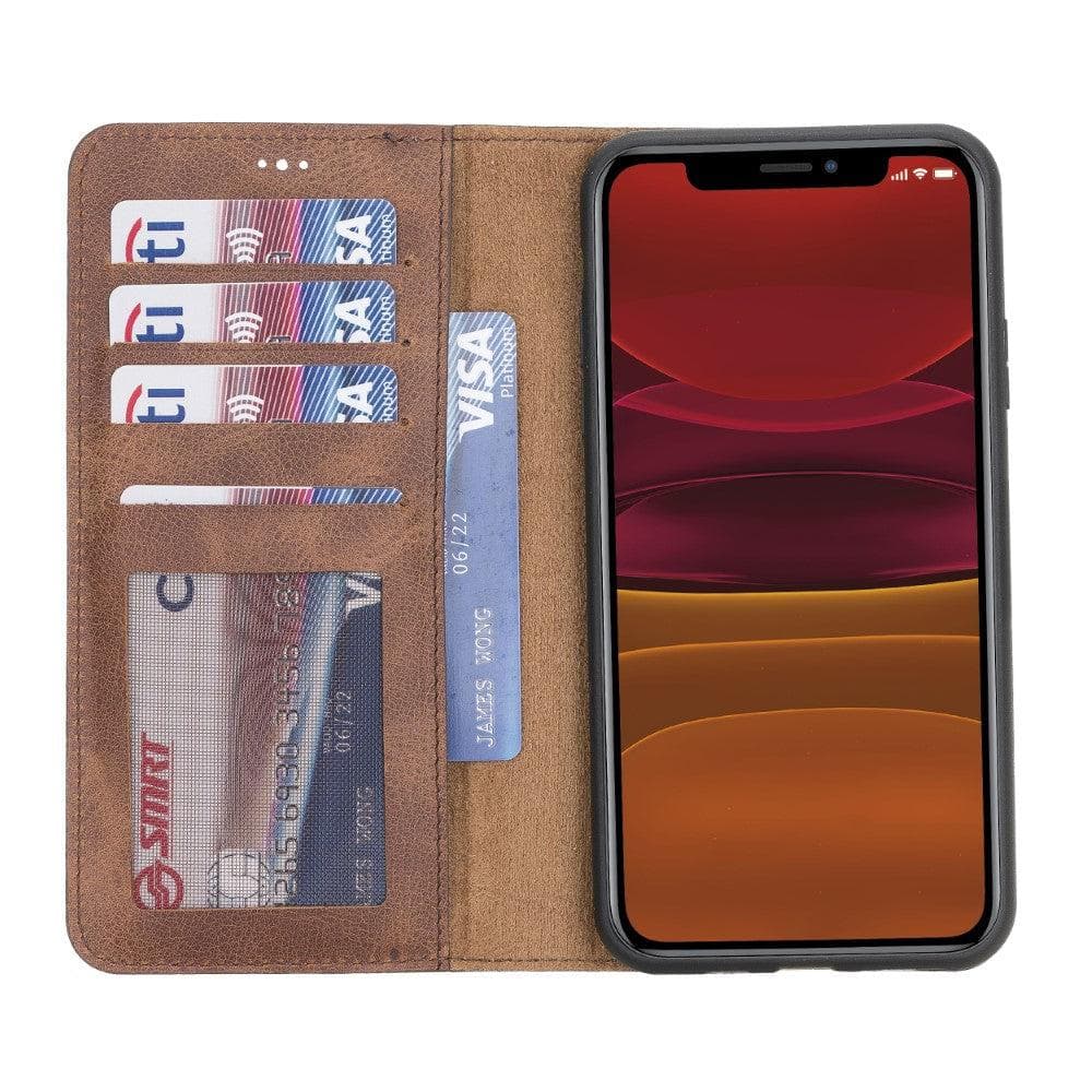 Magic iPhone 11 Detachable Leather Wallet Case - LuggageDesigners