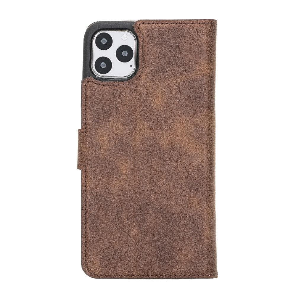 Magic iPhone 11 Pro Max Detachable Leather Wallet Case - LuggageDesigners