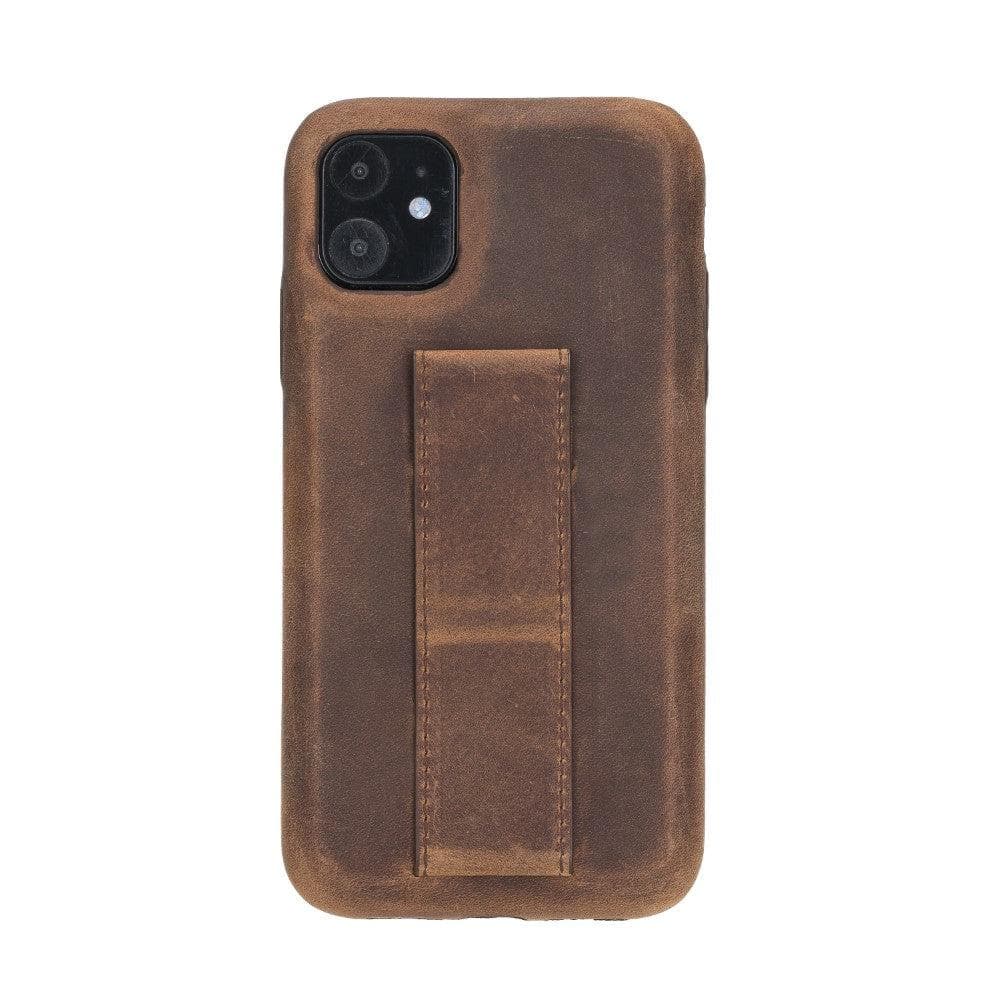 Rock Cover iPhone 11 Leather Case with Stand Mizuri Leather