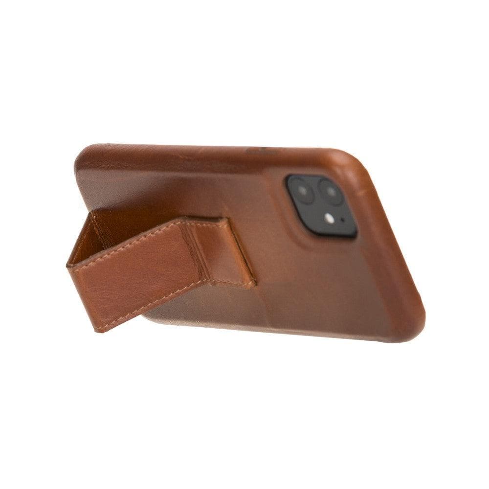 Rock Cover iPhone 11 Leather Case with Stand Mizuri Leather