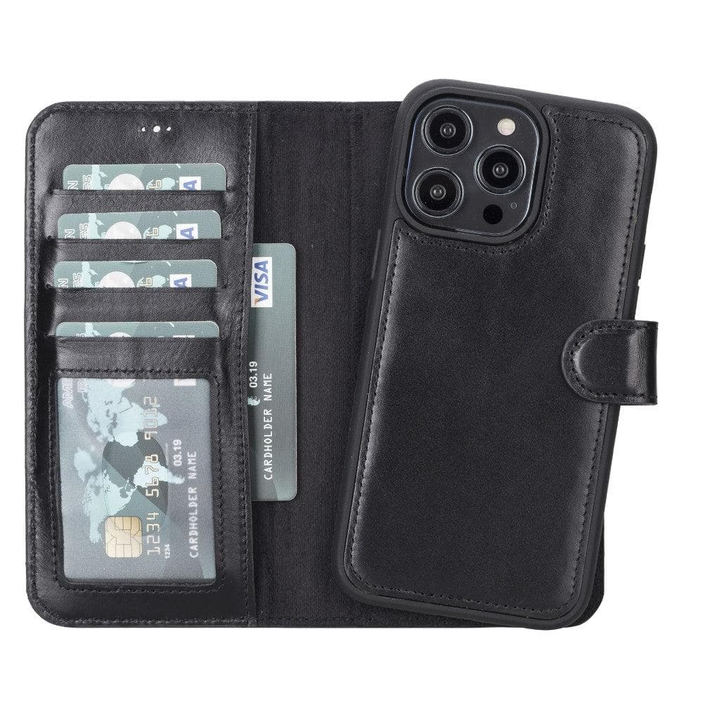 Magic iPhone 14 Plus Detachable Leather Wallet Case Mizuri Leather