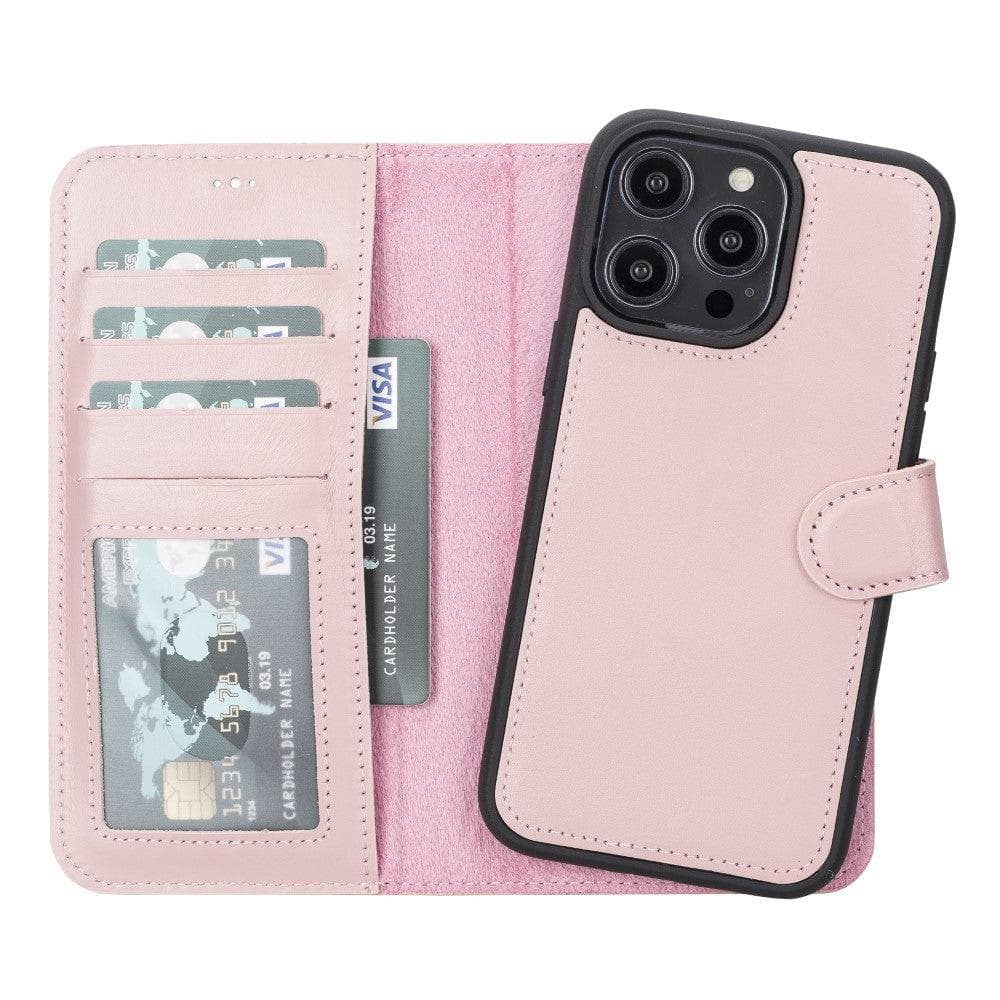 Magic iPhone 14 Plus Detachable Leather Wallet Case Mizuri Leather