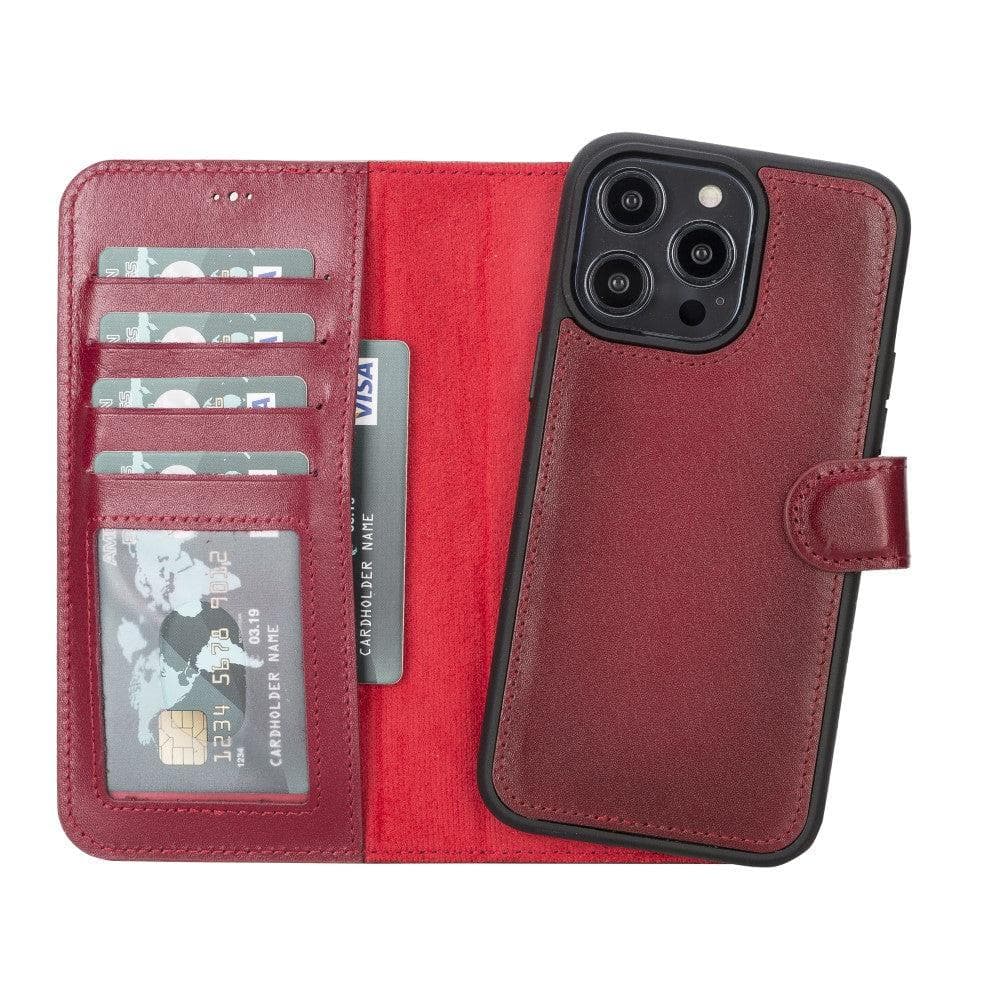 Magic iPhone 14 Pro Detachable Leather Wallet Case Mizuri Leather