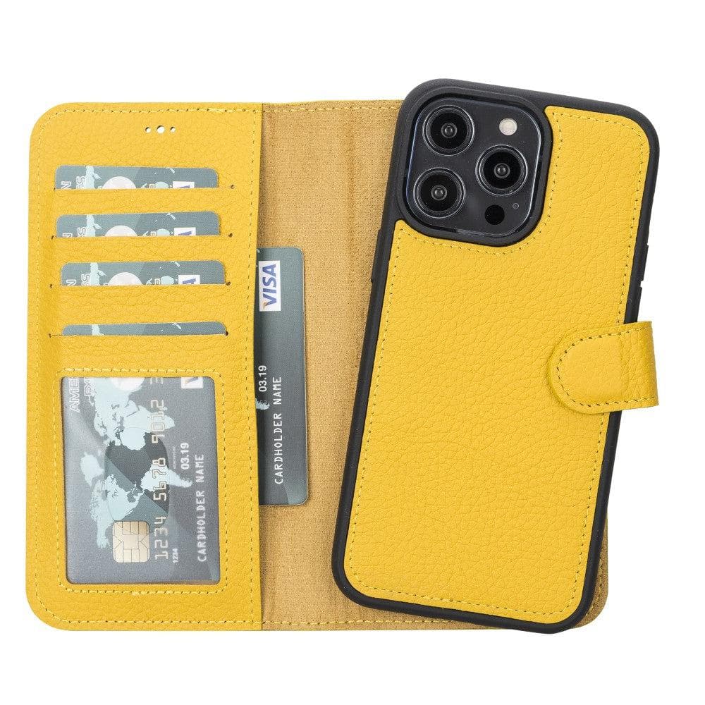 Magic iPhone 14 Plus Detachable Leather Wallet Case Mizuri Leather