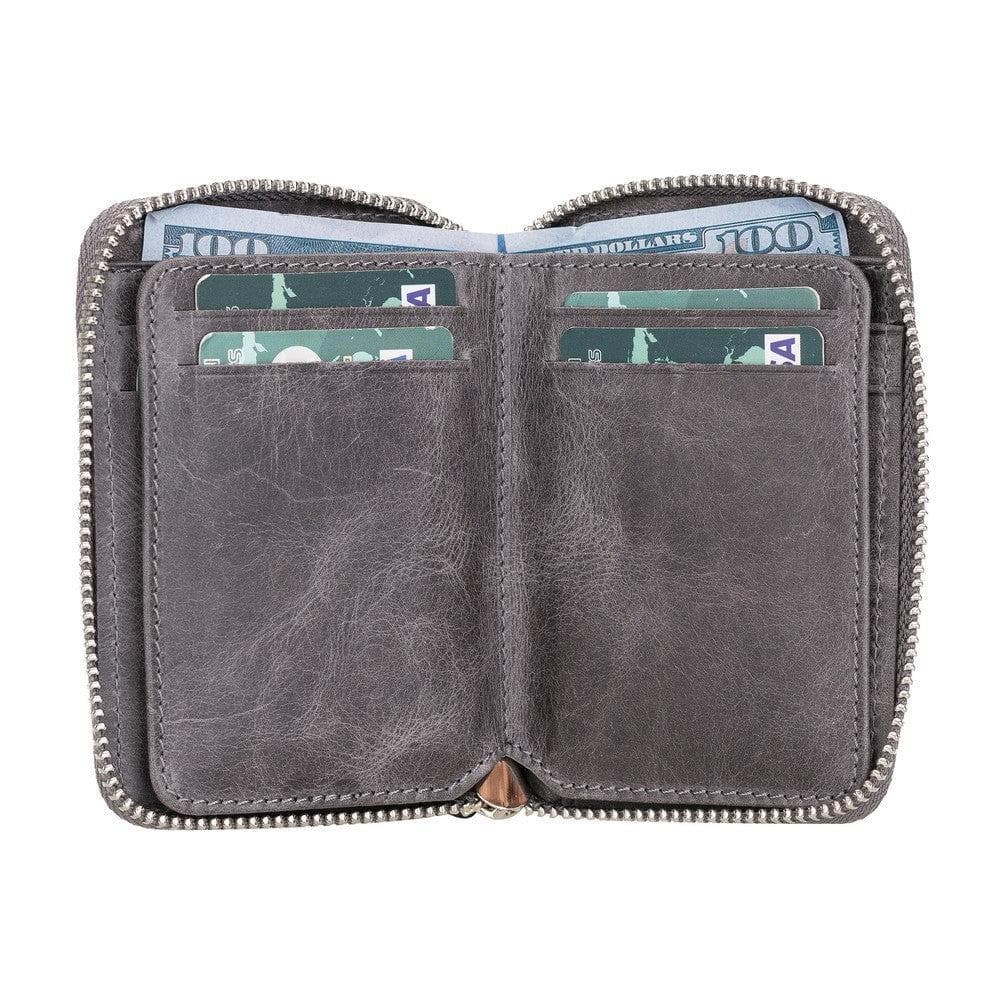 Elvis Leather Zipper Wallet - LuggageDesigners