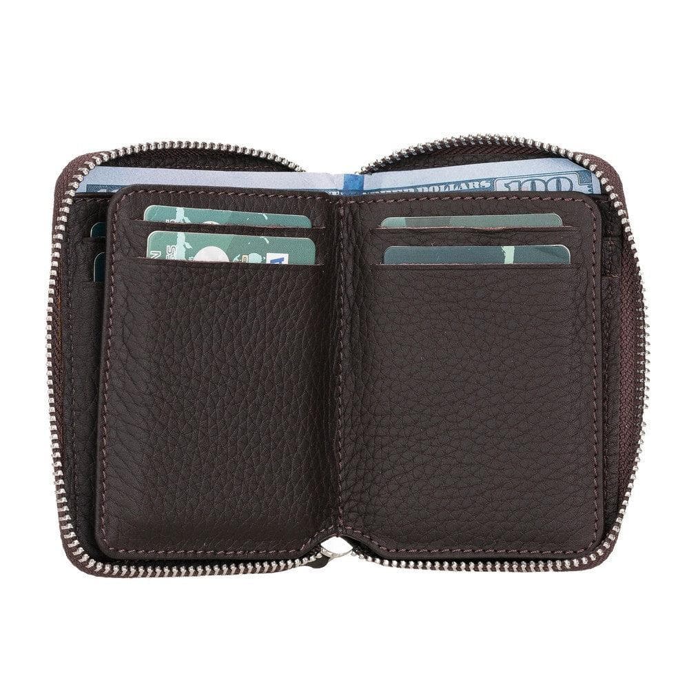 Elvis Leather Zipper Wallet - LuggageDesigners