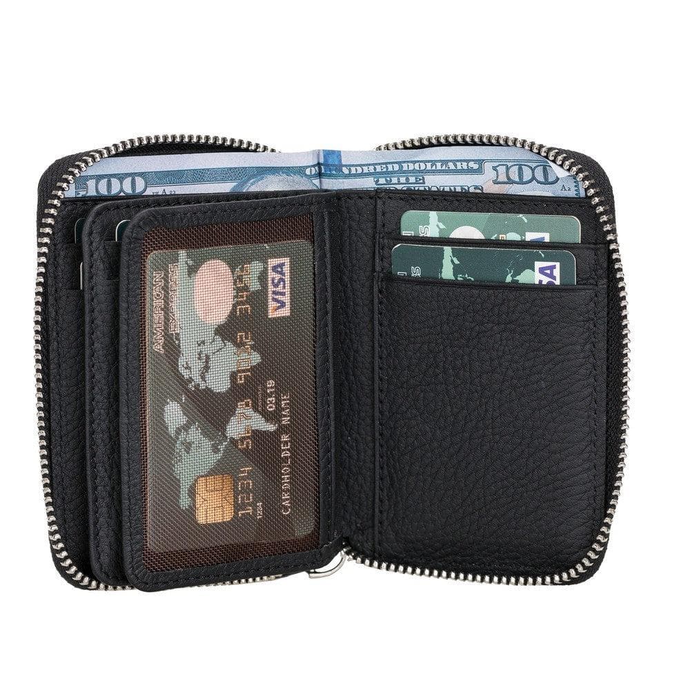 Elvis Leather Zipper Wallet - LuggageDesigners