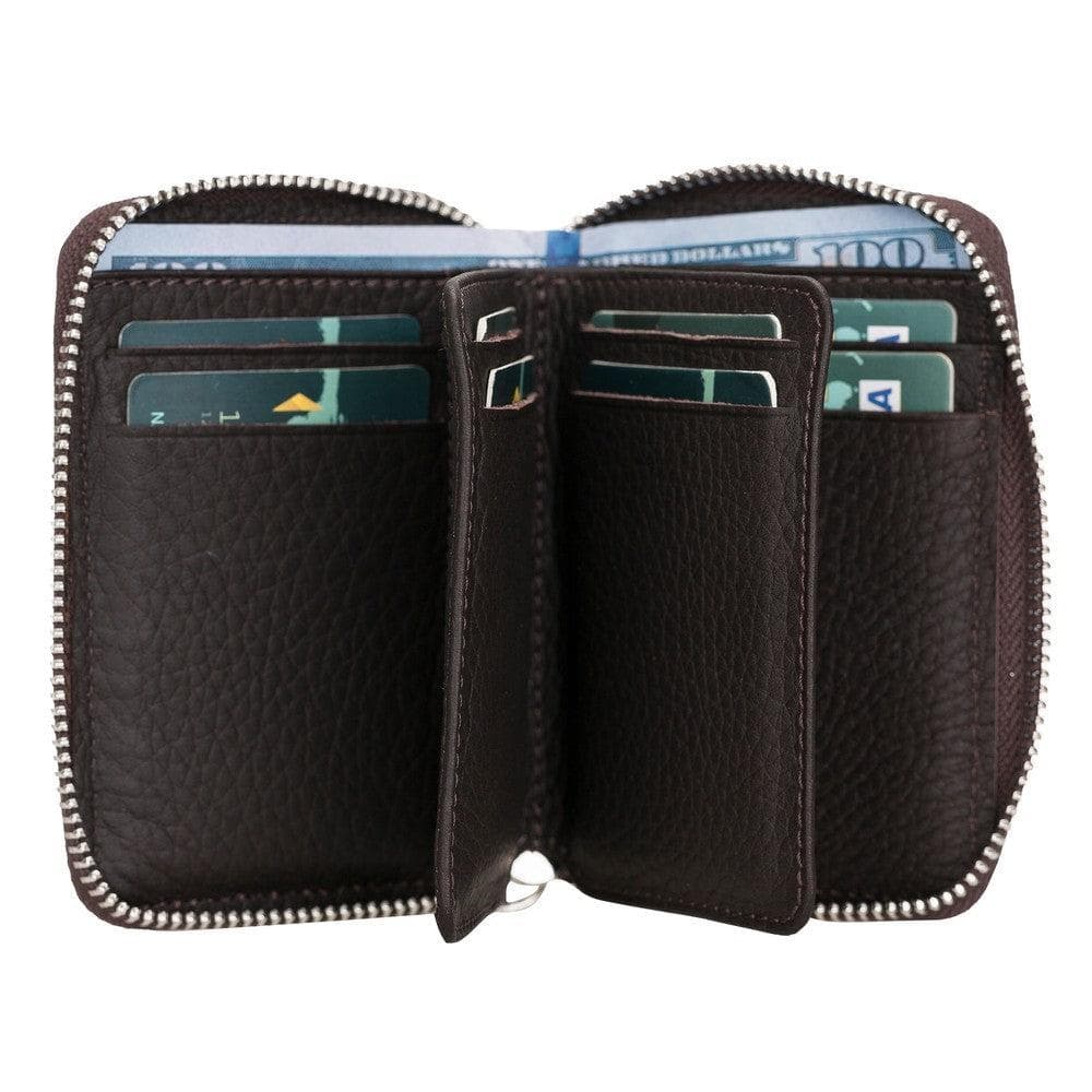 Elvis Leather Zipper Wallet - LuggageDesigners