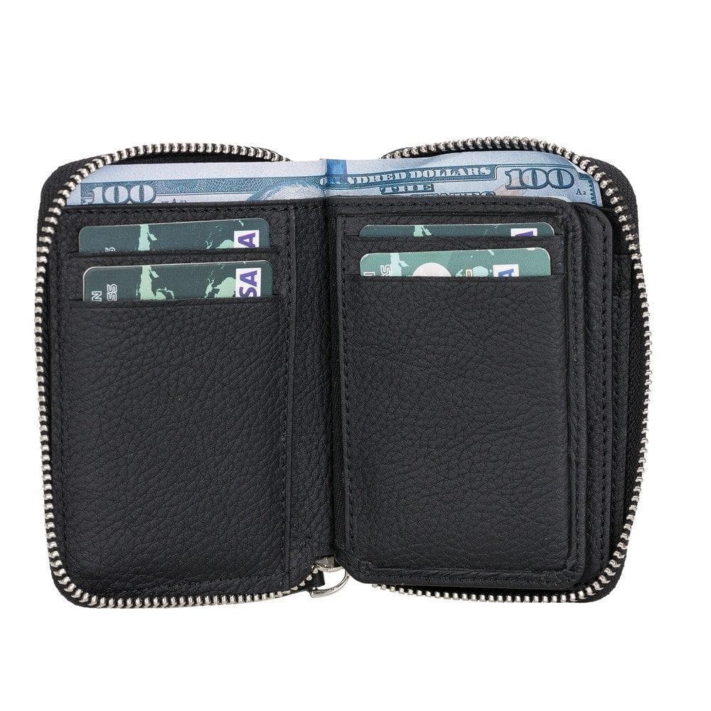 Elvis Leather Zipper Wallet - LuggageDesigners