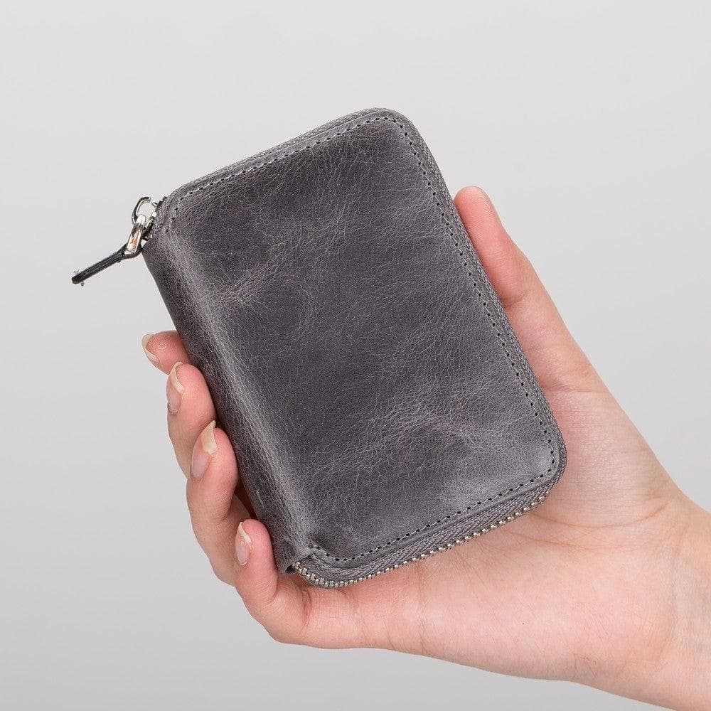 Elvis Leather Zipper Wallet - LuggageDesigners