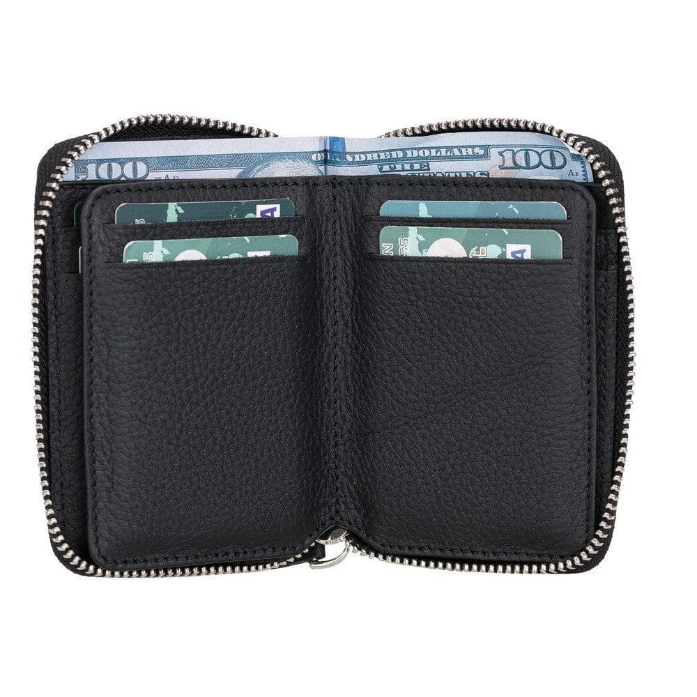 Elvis Leather Zipper Wallet - LuggageDesigners