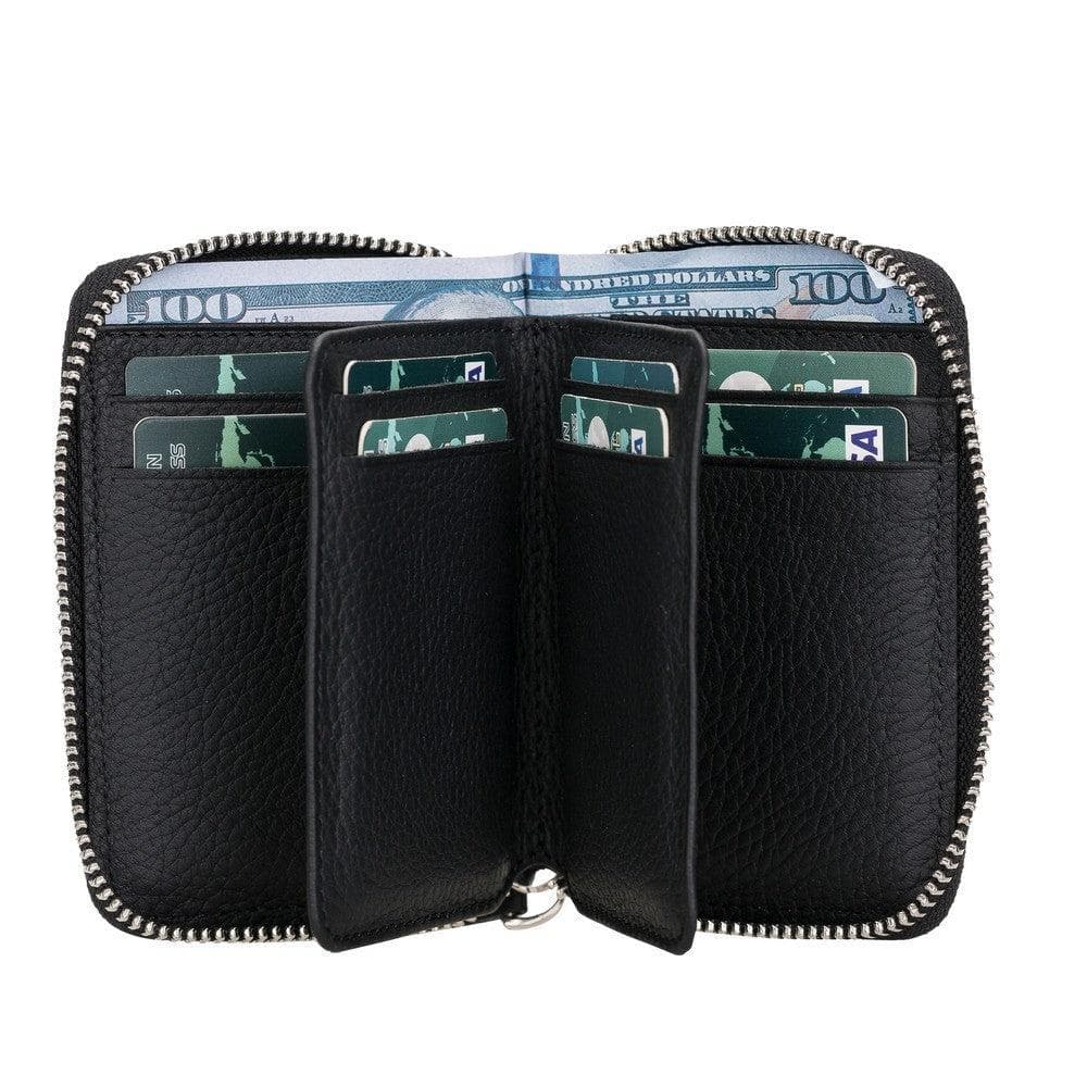 Elvis Leather Zipper Wallet - LuggageDesigners
