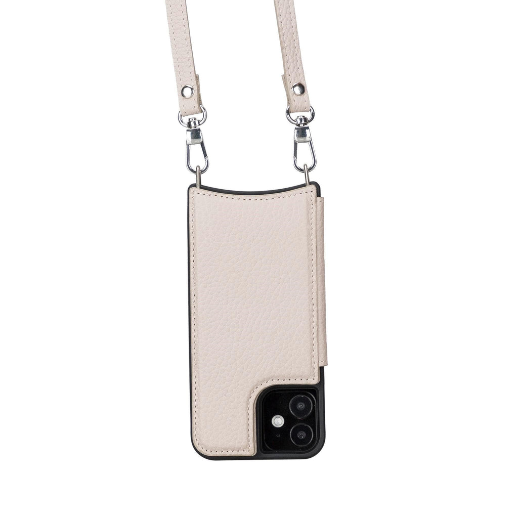 Saff iPhone 12 Pro Max Leather Case with Shoulder Strap Mizuri Leather
