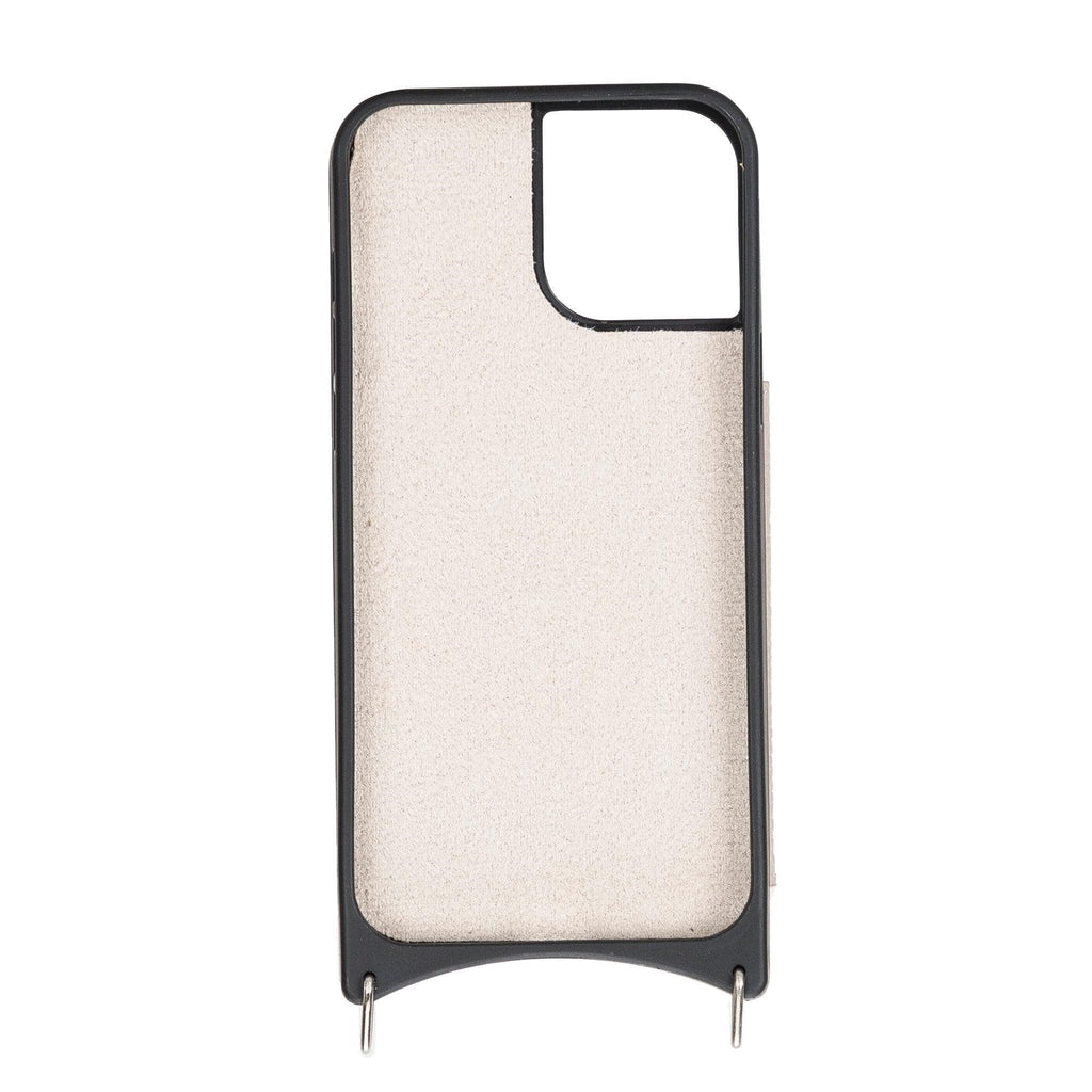 Saff iPhone 12 Mini Leather Case with Shoulder Strap Mizuri Leather