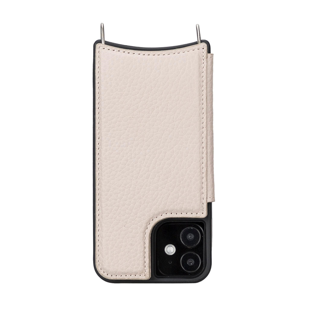Saff iPhone 12 Mini Leather Case with Shoulder Strap Mizuri Leather