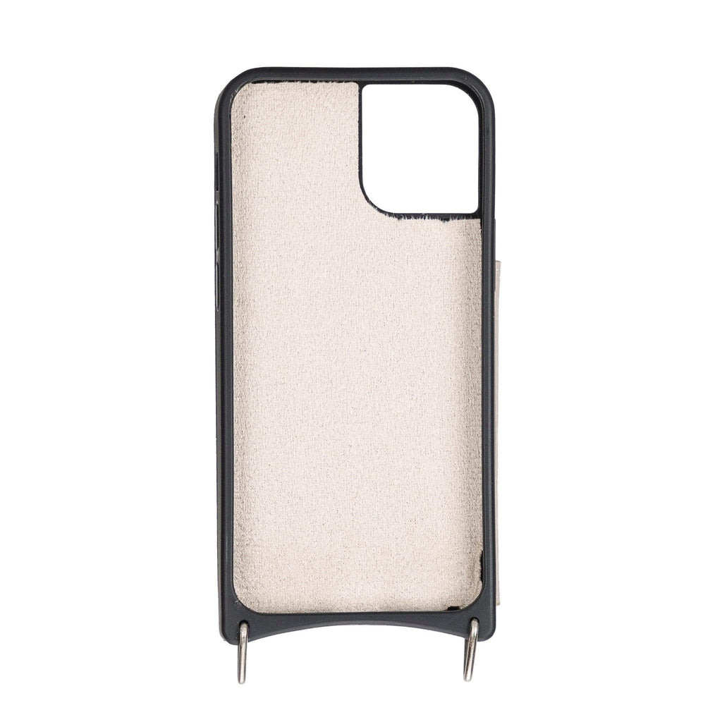 Saff iPhone 12 Pro Max Leather Case with Shoulder Strap Mizuri Leather