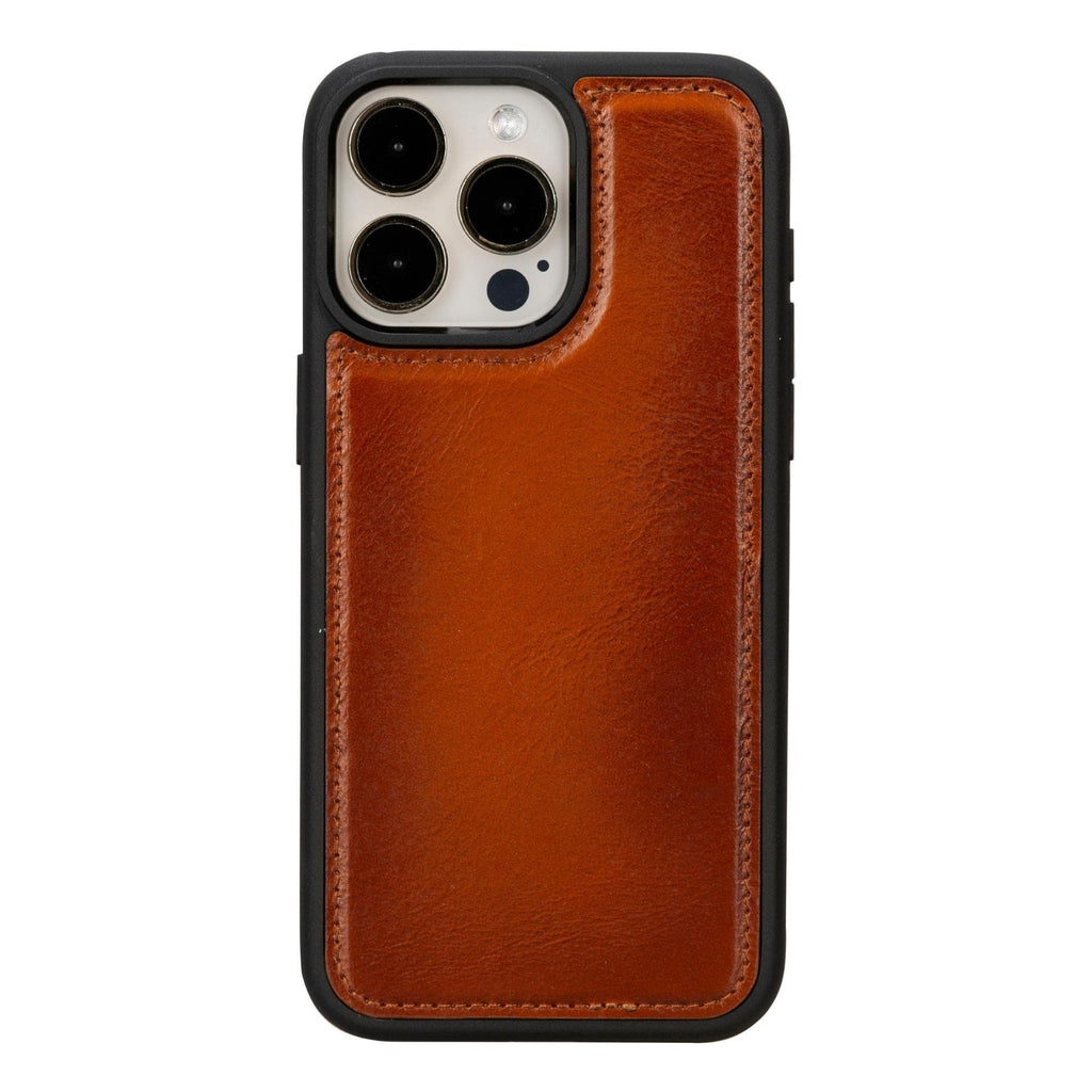 Magic iPhone 15 Pro Detachable Leather Wallet Case - LuggageDesigners