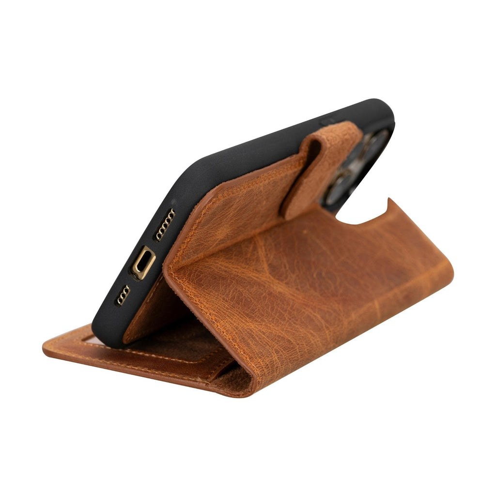 Magic iPhone 15 Pro Max Detachable Leather Wallet Case Mizuri Leather