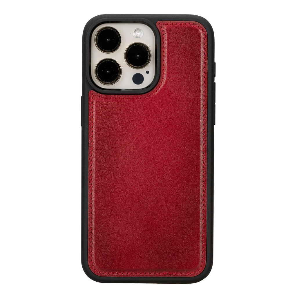 Magic iPhone 15 Pro Detachable Leather Wallet Case - LuggageDesigners