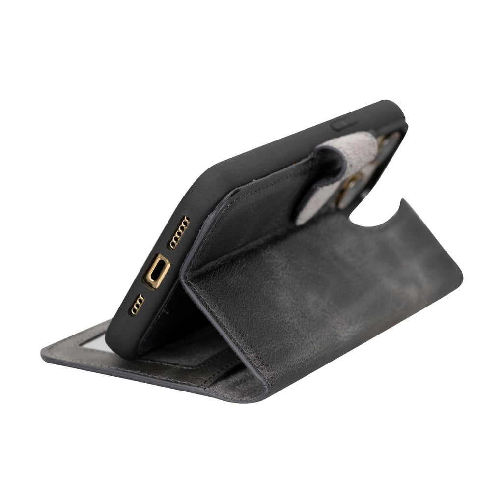 Magic iPhone 15 Pro Max Detachable Leather Wallet Case Mizuri Leather