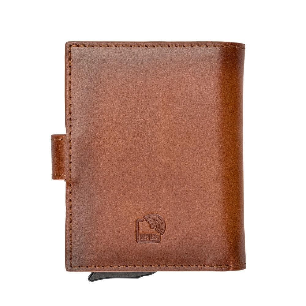 Palermo Leather Mechanical Card Holder Mizuri Leather