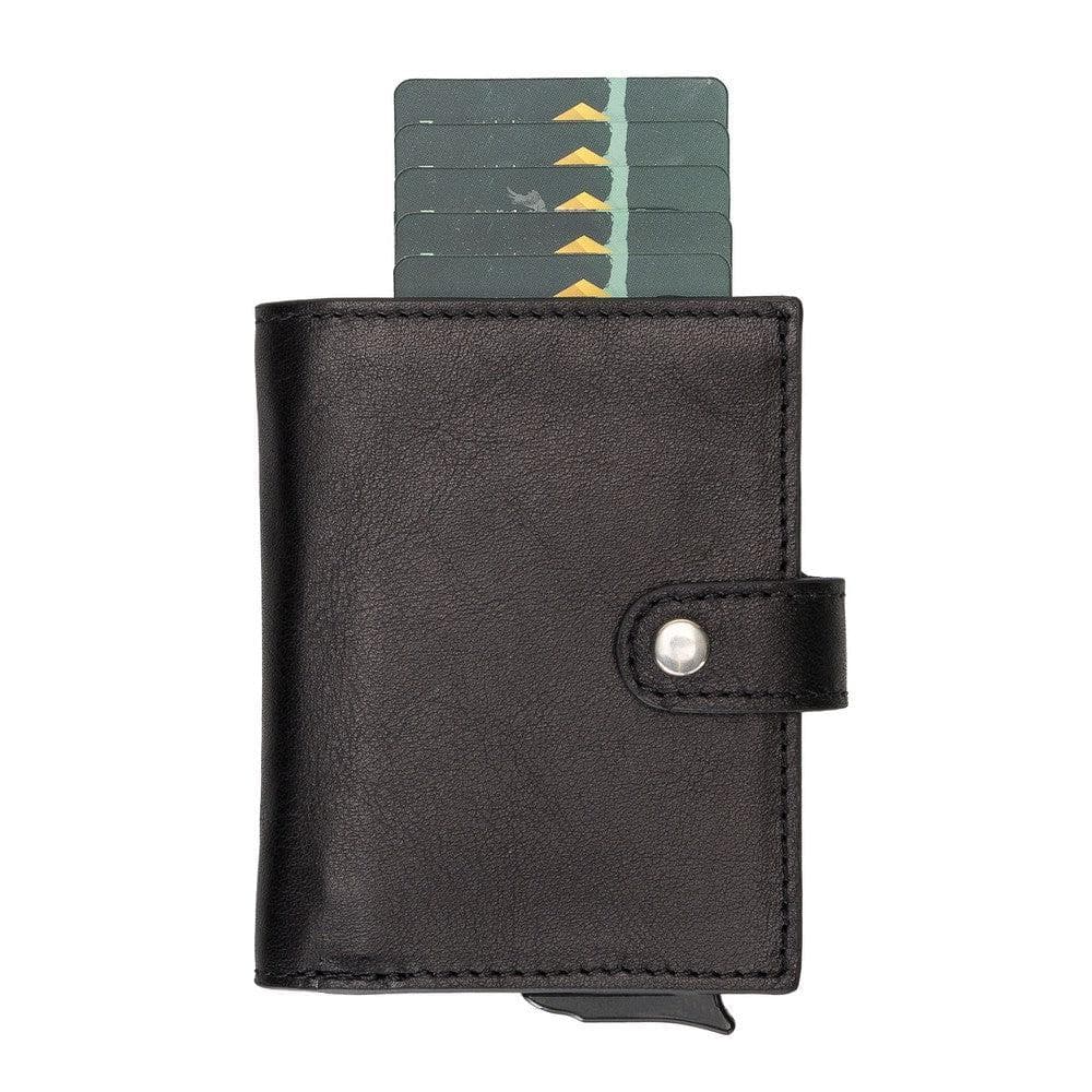 Palermo Leather Mechanical Card Holder Mizuri Leather