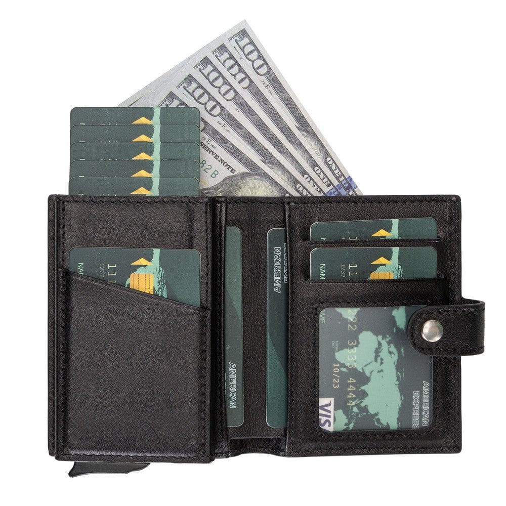 Palermo Leather Mechanical Card Holder Mizuri Leather