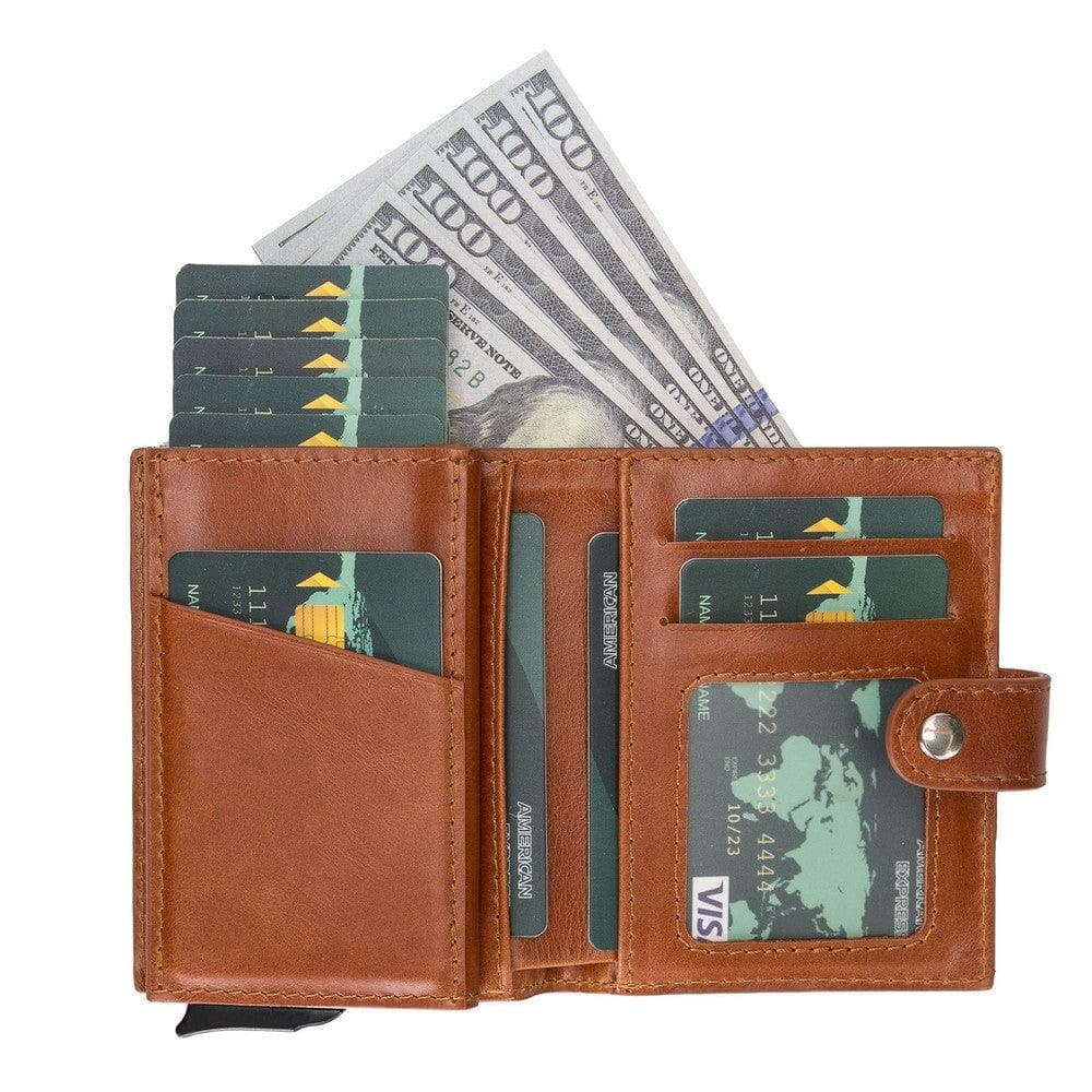 Palermo Leather Mechanical Card Holder Mizuri Leather