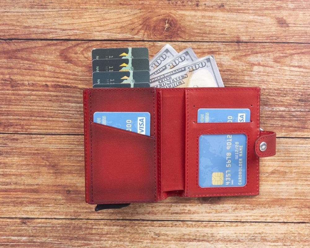 Palermo Leather Mechanical Card Holder Mizuri Leather