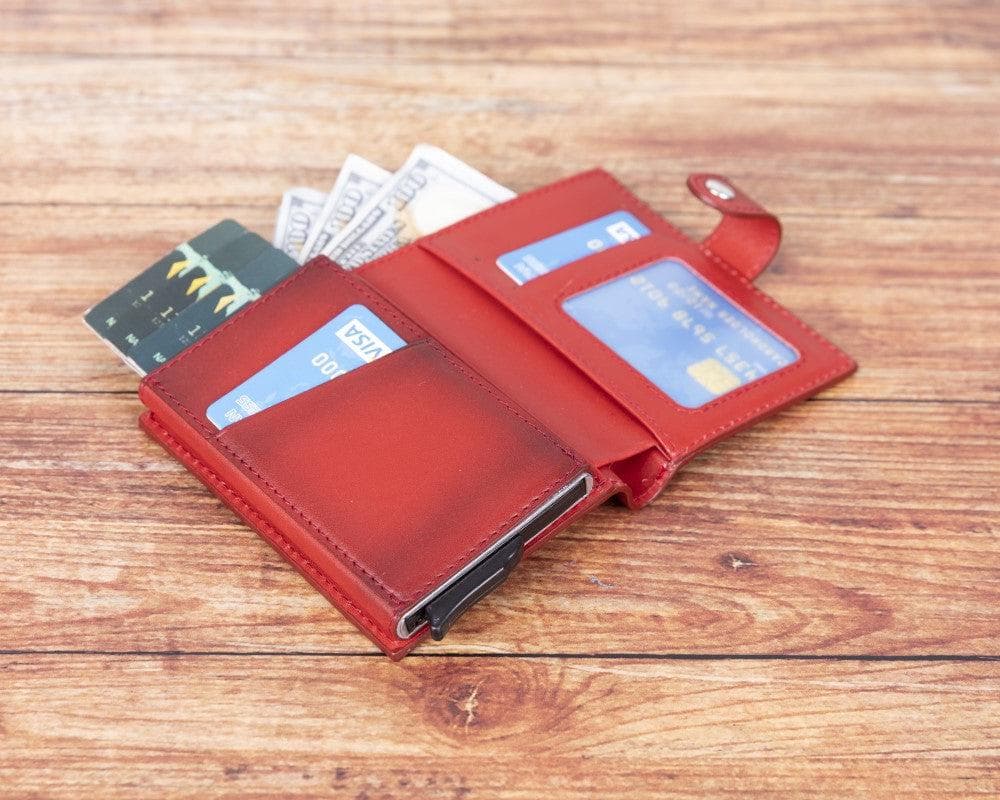 Palermo Leather Mechanical Card Holder Mizuri Leather