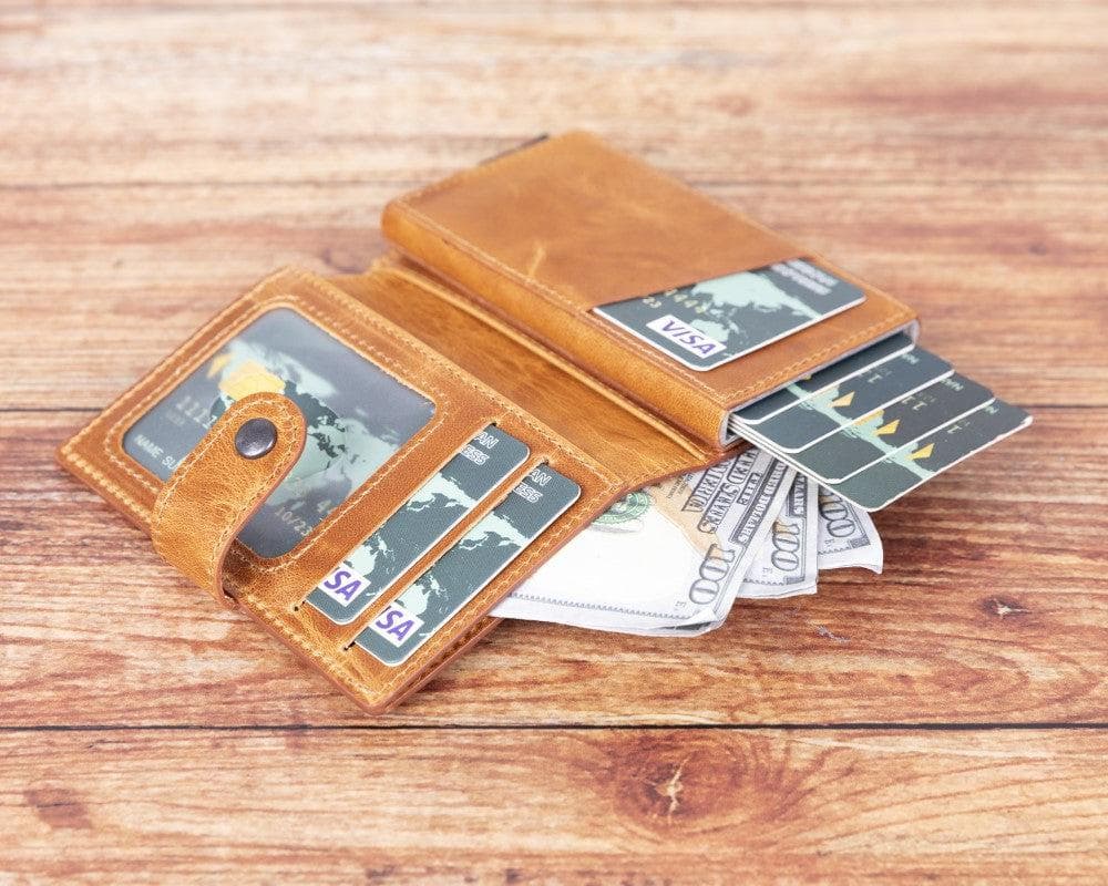 Palermo Leather Mechanical Card Holder Mizuri Leather