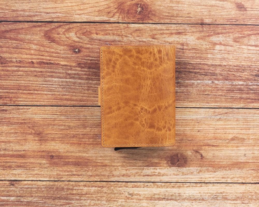 Palermo Leather Mechanical Card Holder Mizuri Leather
