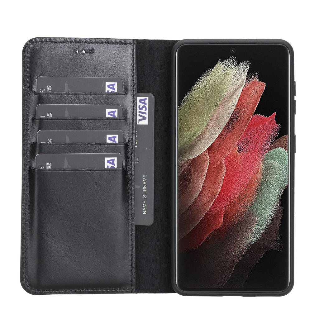 Magic Samsung Galaxy S21 FE (Fan Edition) Leather Detachable Wallet Case Mizuri Leather