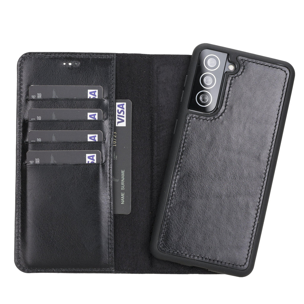 Magic Samsung Galaxy S21 Ultra Leather Detachable Wallet Case - LuggageDesigners