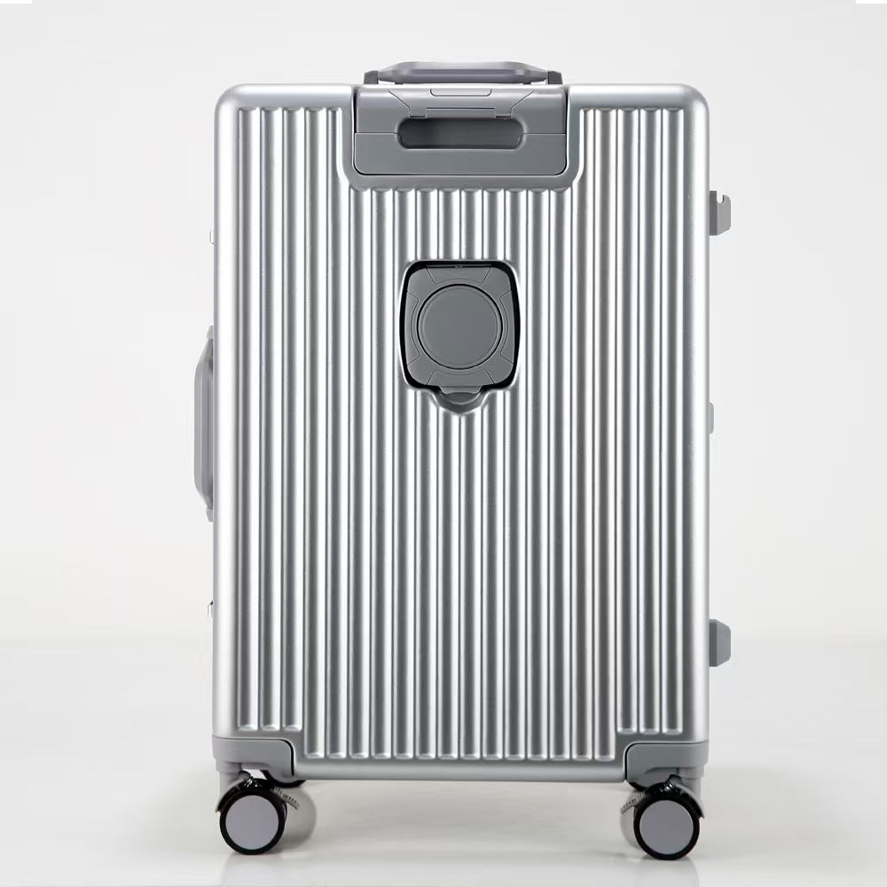 Suitcase Travel Luggage Trolley Front-Opening Large Capacity Aluminum Frame Carry-On Cabin Bag Social Buzz eSIMs