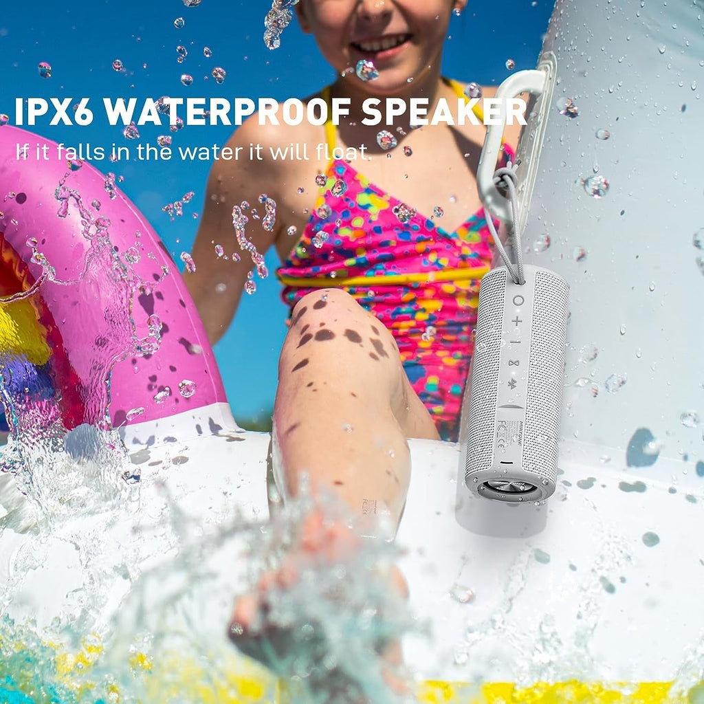 Boombox Portable Bluetooth Speaker Wireless Outdoor Waterproof Speaker - Grey Rnispir Store