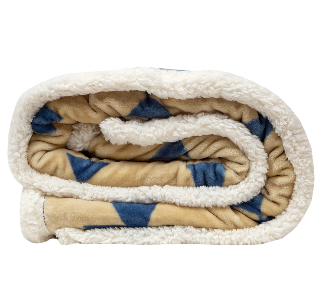 Blue River Plush Throw Cowhide and Conchos