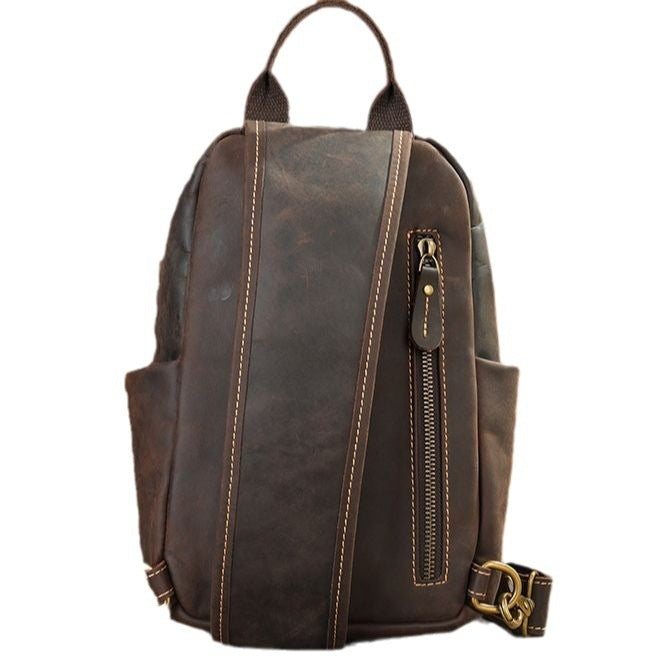 Retro Men's Casual Travel Crossbody Chest Bag Social Buzz eSIMs