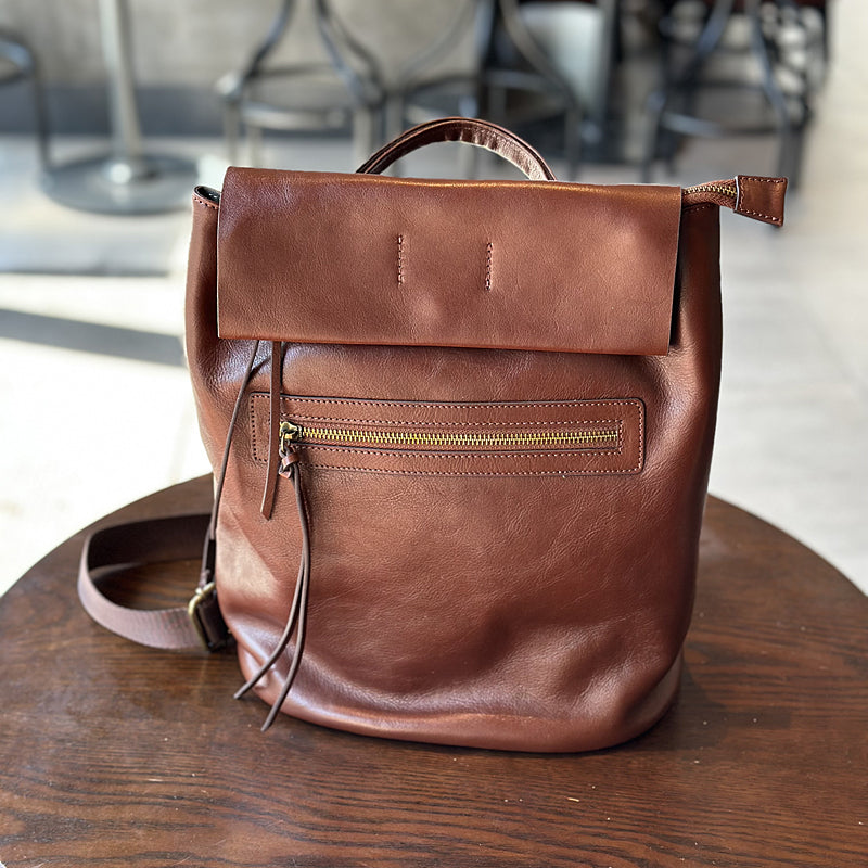 Handmade Leather Backpack for Women, Ladies Genuine Leather Backpack, Best Leather Women's Backpack for School RockCow Leather Studio