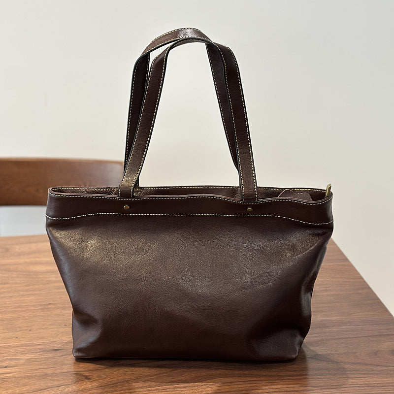 Leather Tote Bag for Women, Extra Large Leather Tote Bags for Work, Women's Full Grain Leather Tote RockCow Leather Studio