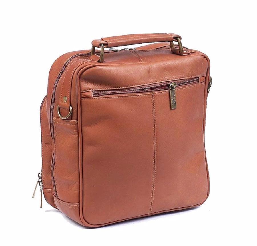 Claire Chase Jumbo Man Bag Saddle