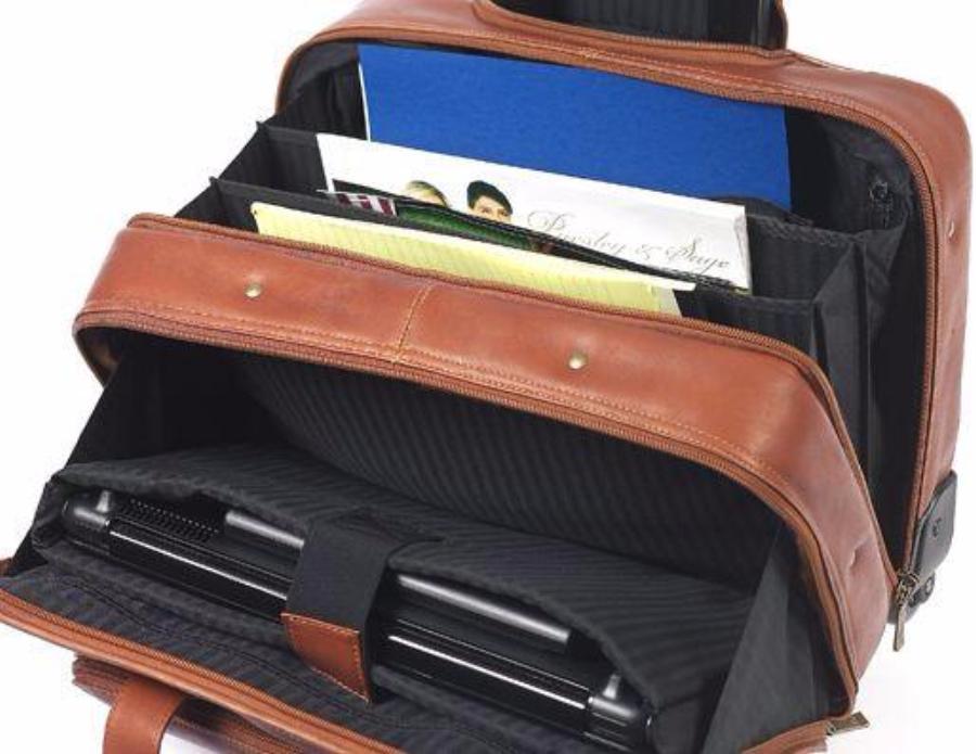 Claire Chase Rolling Computer Brief Black