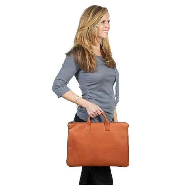 Claire Chase Zippered Folio with Handle Claire Chase