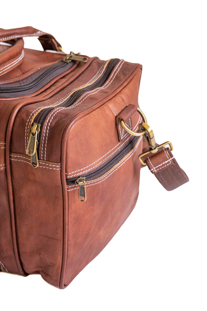 Vintage Leather Travel Duffle Bag Classy Leather Bags