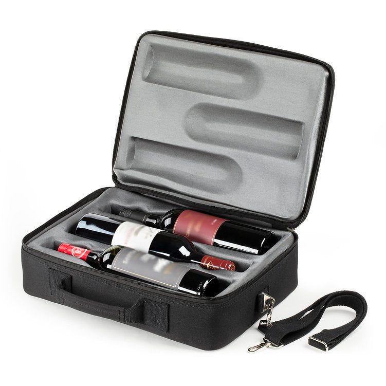 Hacienda Luxury 3-Bottle Wine Carrying Bag for 750 ml Wine Bottle Dony Corp.
