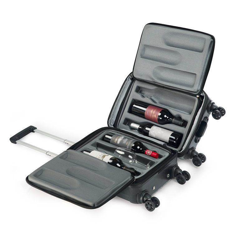 Hacienda 6-Bottle Wine Carrying Suitcase Dony Corp.