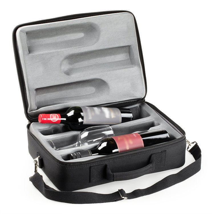 Hacienda Luxury 3-Bottle Wine Carrying Bag for 750 ml Wine Bottle Dony Corp.