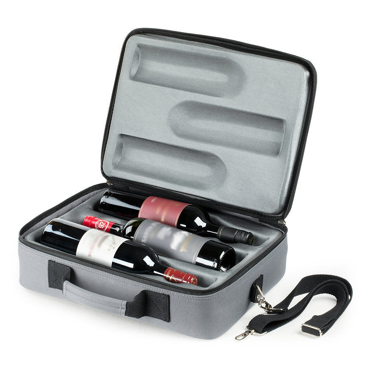 Hacienda Luxury 3-Bottle Wine Carrying Bag for 750 ml Wine Bottle Dony Corp.